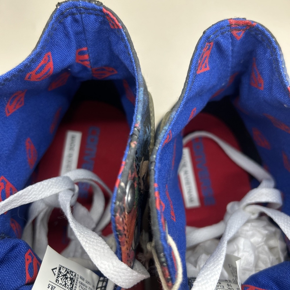Converse DC Comics x Mens 10 Chuck Taylor All Star    Hi Superman Justice League - Picture 8 of 11